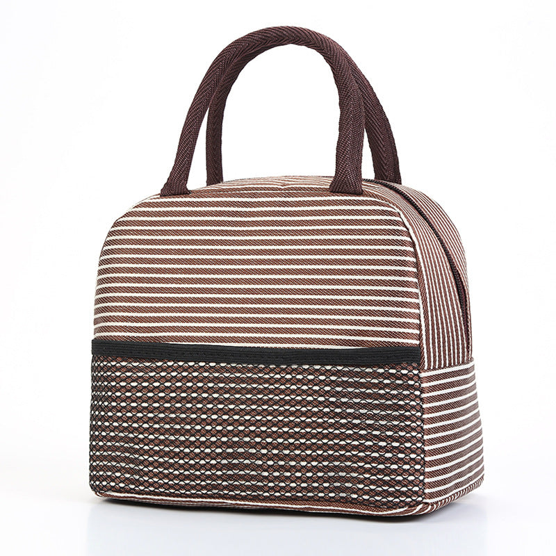 Cooling insulated bag with stylish striped pattern Bowlift