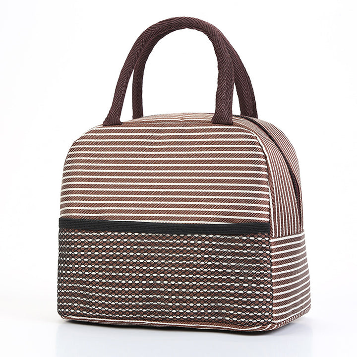 Cooling insulated bag with stylish striped pattern Bowlift