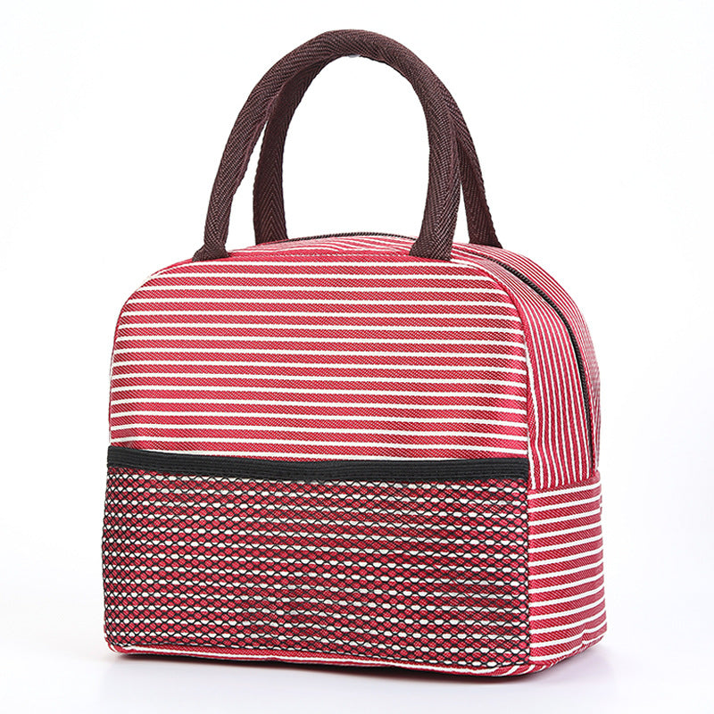 Cooling insulated bag with stylish striped pattern Bowlift