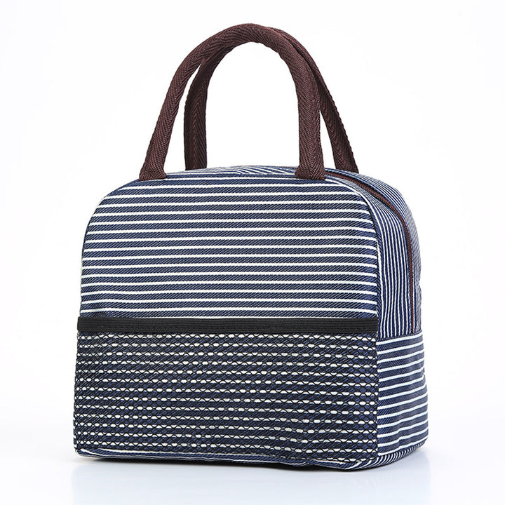 Cooling insulated bag with stylish striped pattern Bowlift