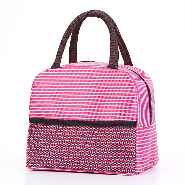 Cooling insulated bag with stylish striped pattern Bowlift