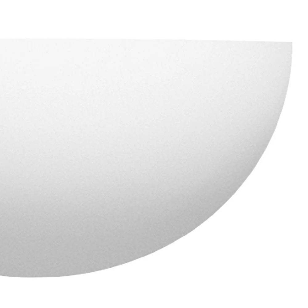 BowLift | White Plaster Vintage Half-Round Half-Moon Paintable Wall Spotlight 30cm