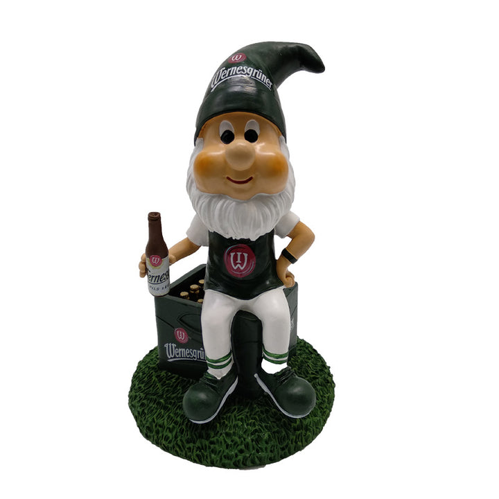 Playful Beer Garden Gnome Figurine