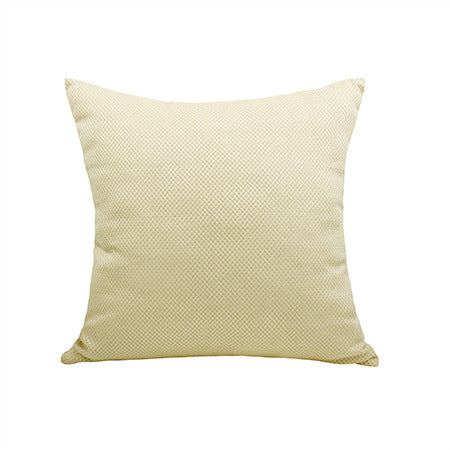 Square decorative pillow cover with micro-structured dot binding and concealed zipper Bowlift