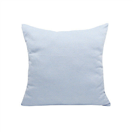 Square decorative pillow cover with micro-structured dot binding and concealed zipper Bowlift
