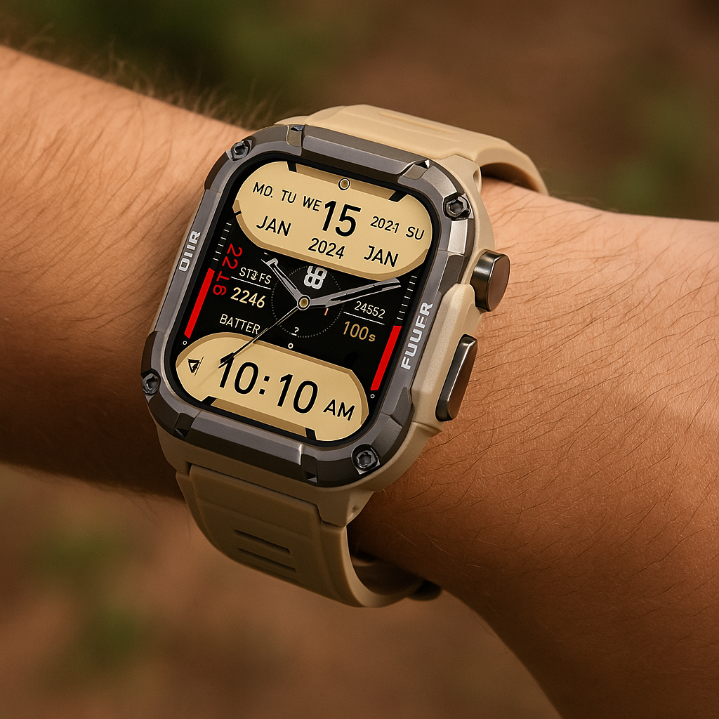 BowLift | Smartwatch Rugged Outdoor Fitness Tracker Black