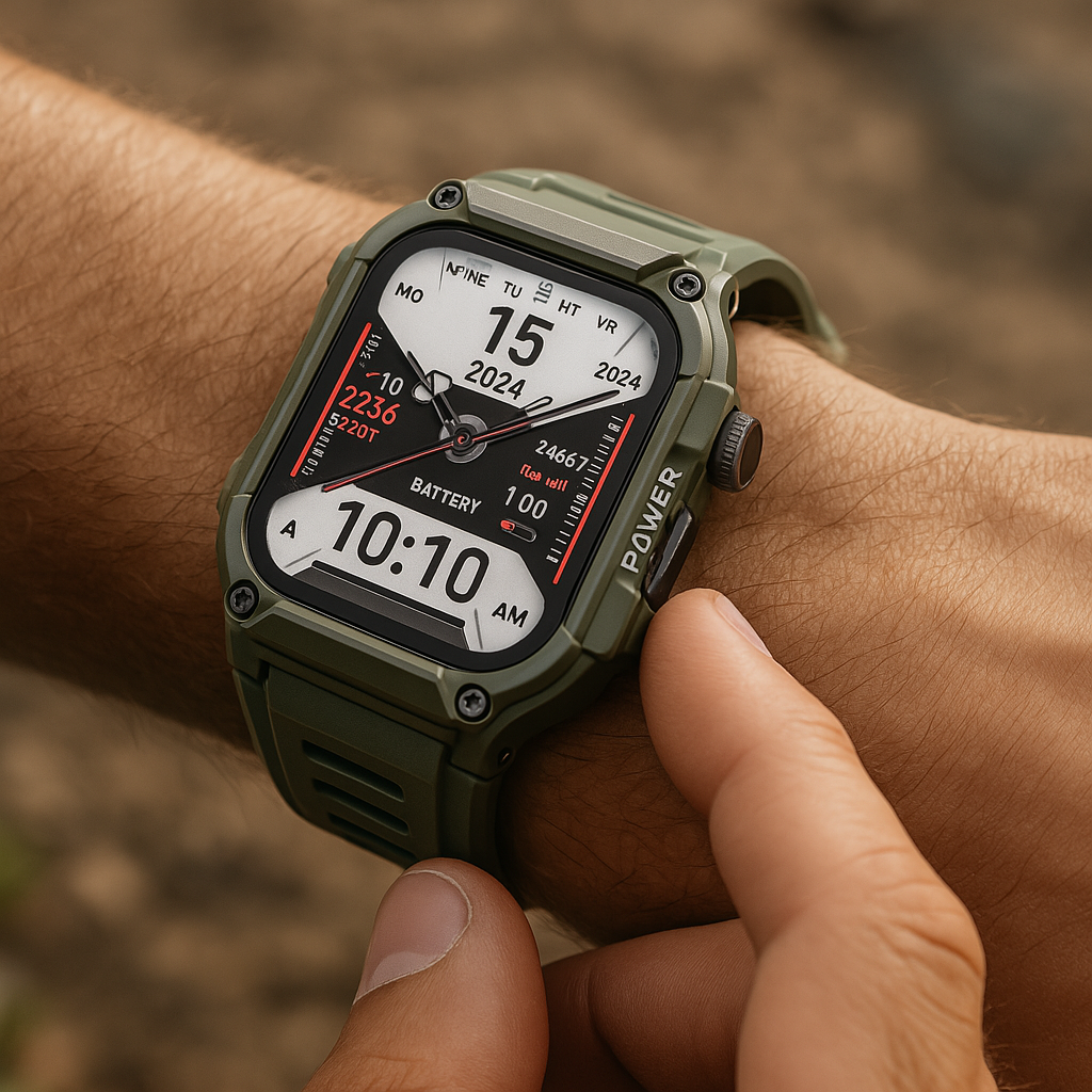 BowLift | Smartwatch Rugged Outdoor Fitness Tracker Black