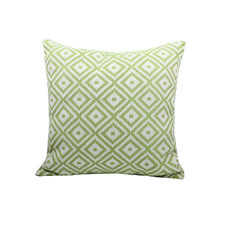 Square decorative cushion cover with geometric diamond pattern Bowlift