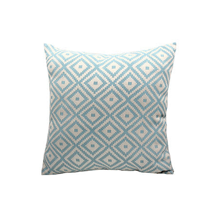 Square decorative cushion cover with geometric diamond pattern Bowlift