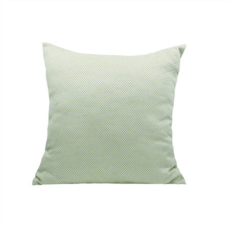 Square decorative pillow cover with micro-structured dot binding and concealed zipper Bowlift