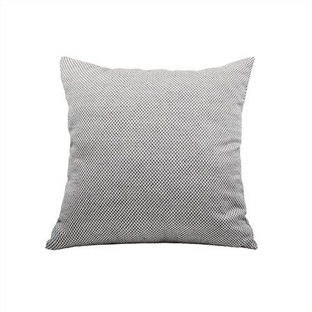 Square decorative pillow cover with micro-structured dot binding and concealed zipper Bowlift