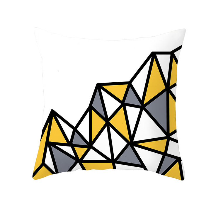 Decorative Tile-Pattern Throw Pillow Cover