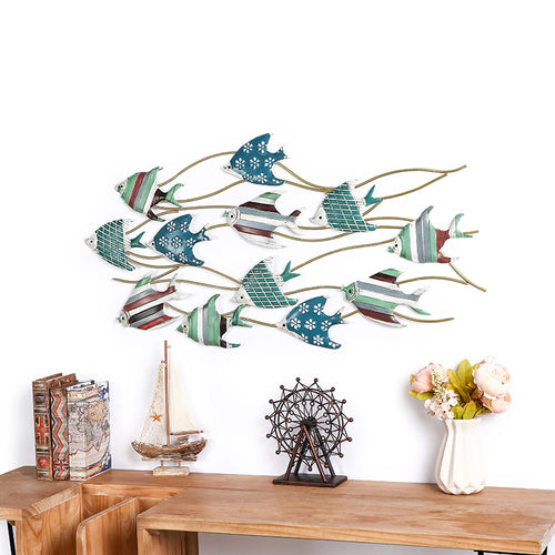 Decorative Metal Fish Wall Art Bowlift