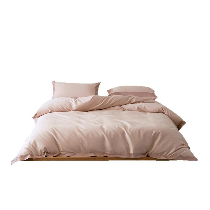 Cotton bedding set, 4-piece, long-staple, year-round