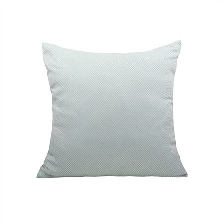 Square decorative pillow cover with micro-structured dot binding and concealed zipper Bowlift