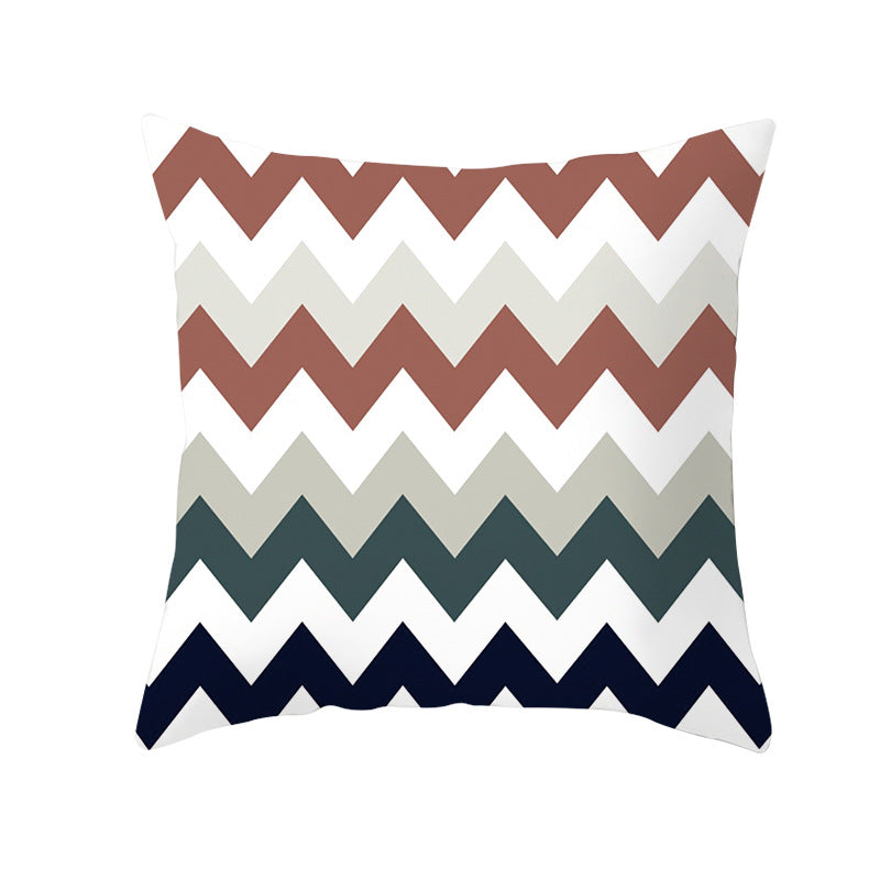 Decorative Tile-Pattern Throw Pillow Cover