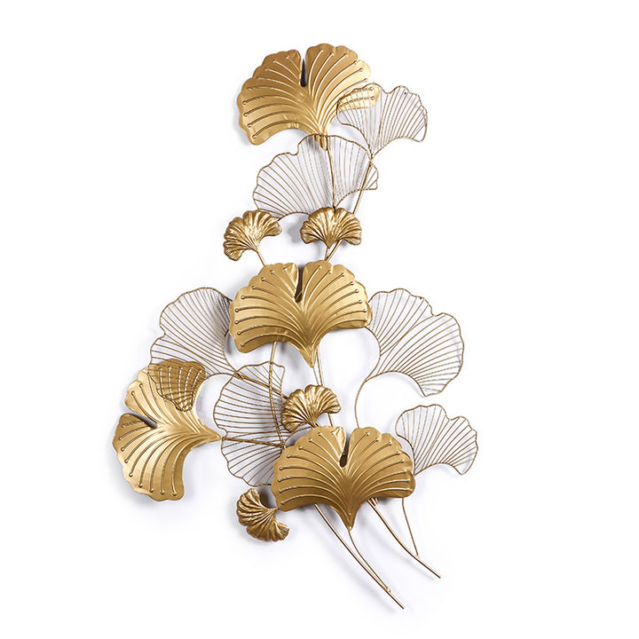 Elegant Ginkgo Leaf Wall Art Sculpture Bowlift