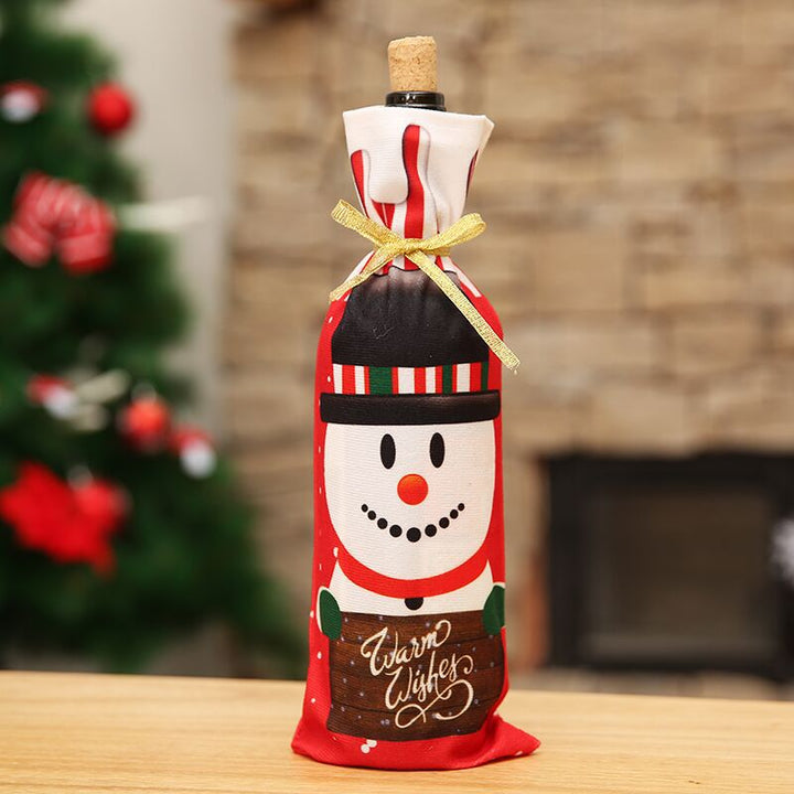 Christmas Wine Bottle Cover Bowlift