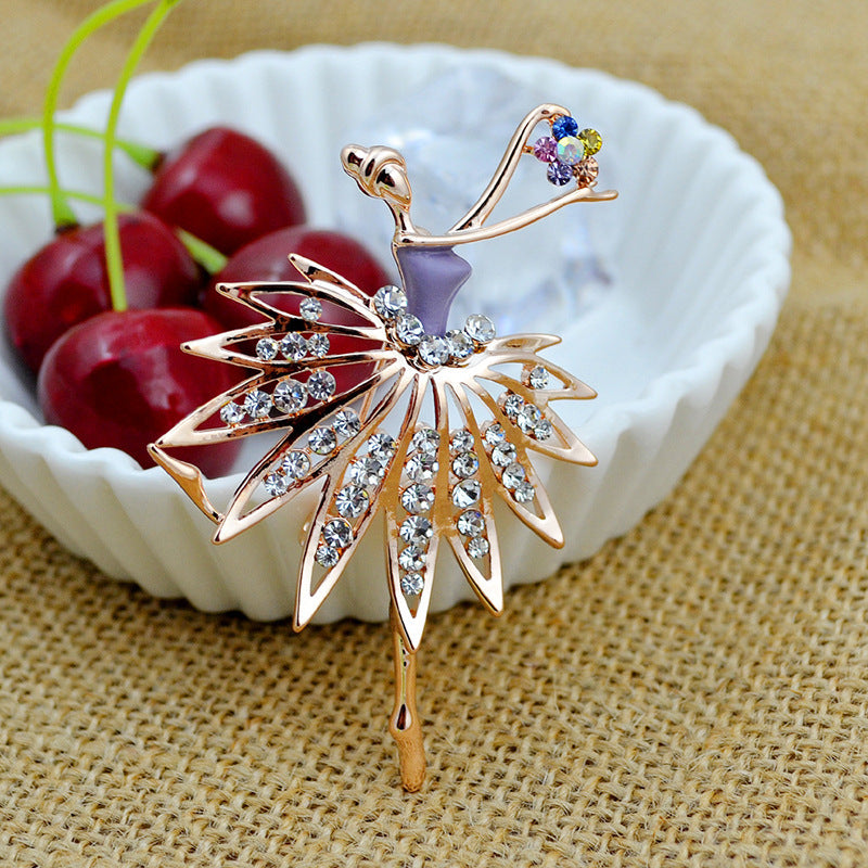 Artistic Ballerina-Inspired Brooch Bowlift