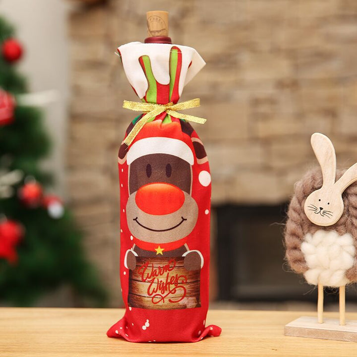 Christmas Wine Bottle Cover Bowlift