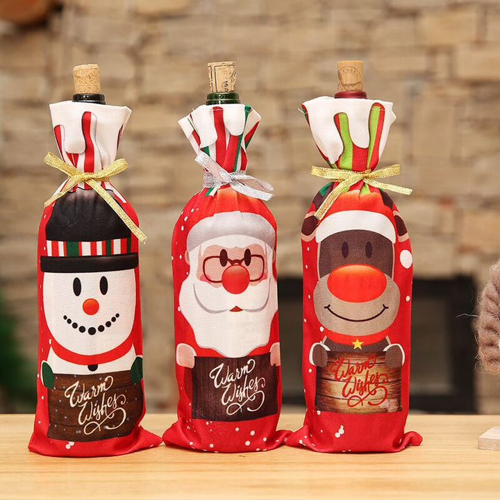 Christmas Wine Bottle Cover Bowlift