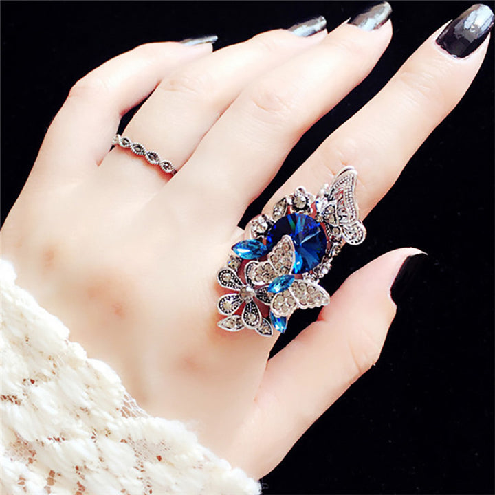 Elegant Leaf-Designed Adjustable Ring Bowlift