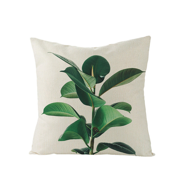 Tropical Pineapple Canvas Decorative Pillow Cover
