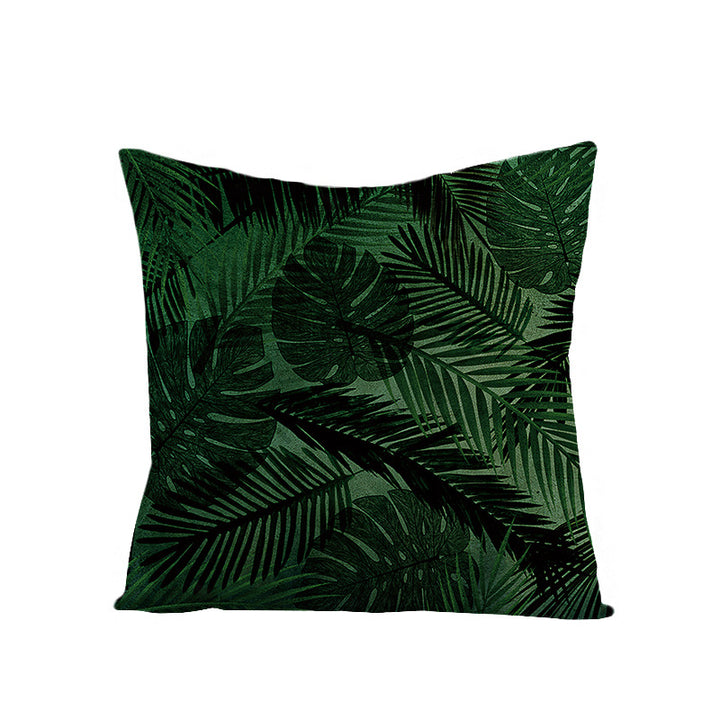 Tropical Pineapple Canvas Decorative Pillow Cover