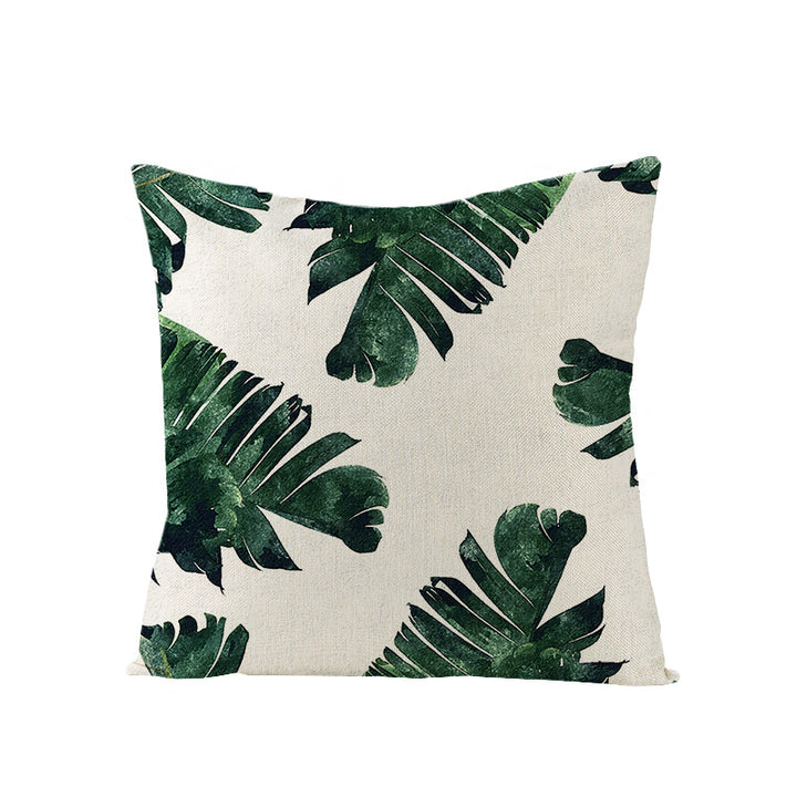 Tropical Pineapple Canvas Decorative Pillow Cover