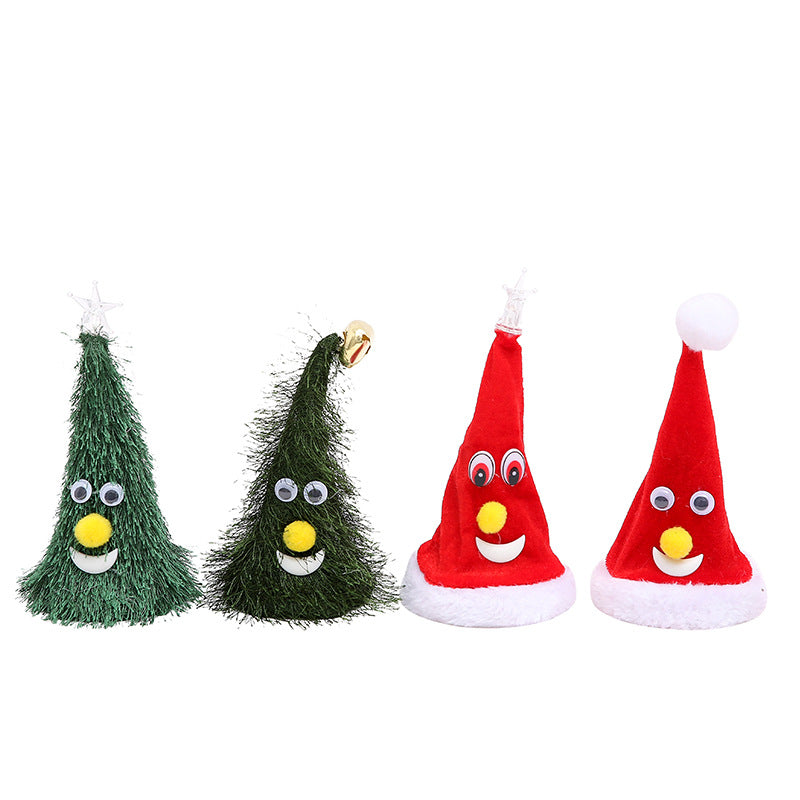 Funny Christmas hat with movable parts
