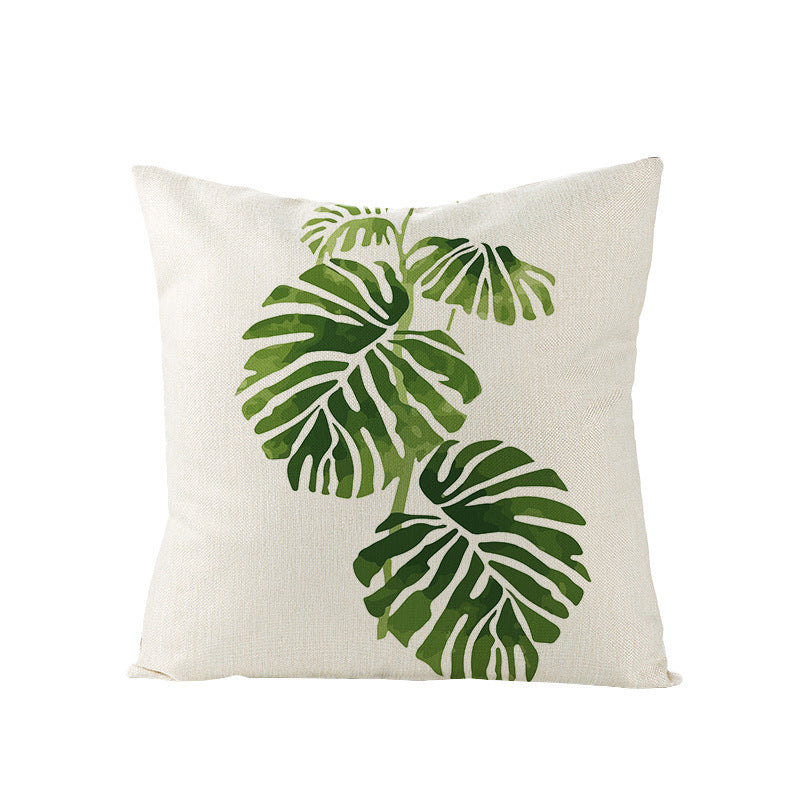 Tropical Pineapple Canvas Decorative Pillow Cover