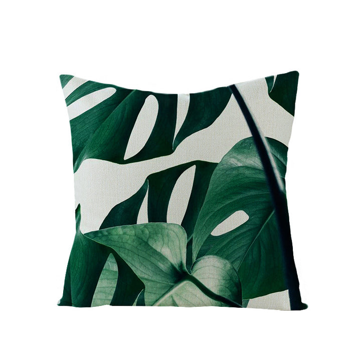 Tropical Pineapple Canvas Decorative Pillow Cover