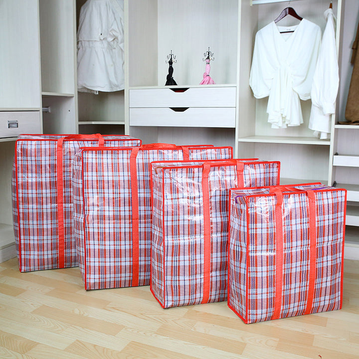 Oversized Checked Storage Tote Bowlift