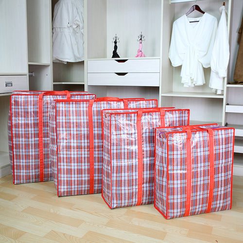 Oversized Checked Storage Tote Bowlift