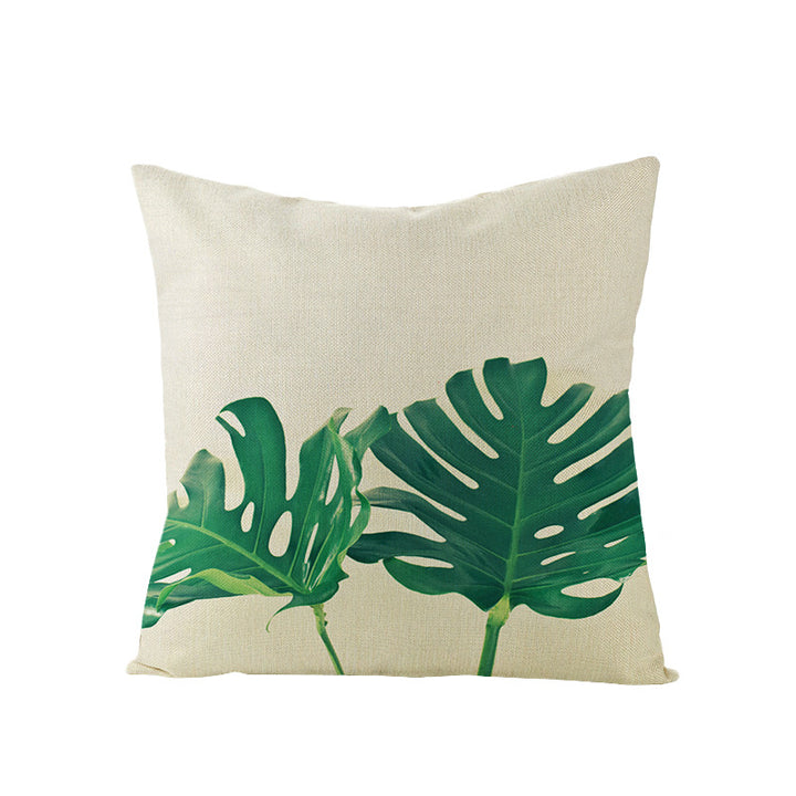 Tropical Pineapple Canvas Decorative Pillow Cover