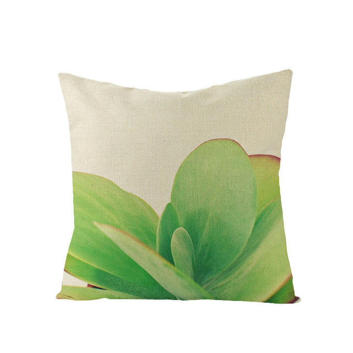 Tropical Pineapple Canvas Decorative Pillow Cover