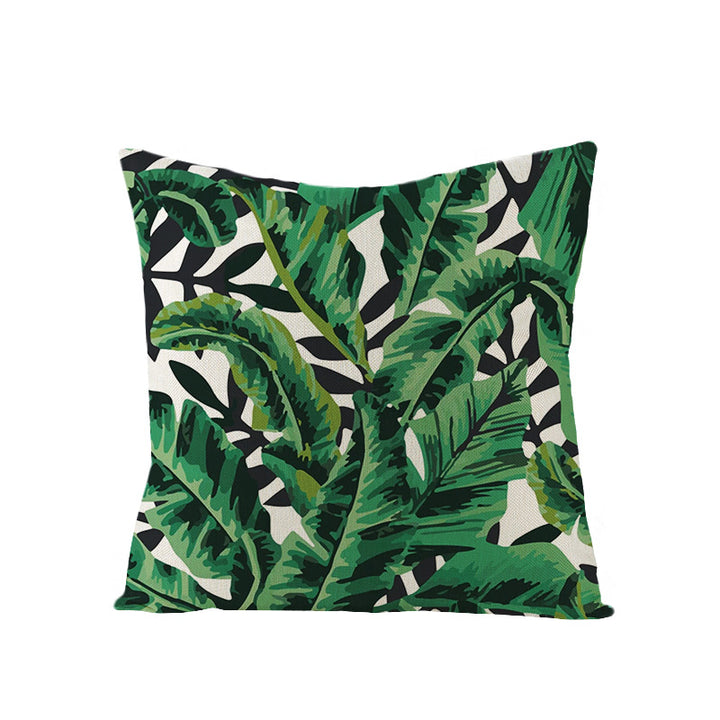 Tropical Pineapple Canvas Decorative Pillow Cover