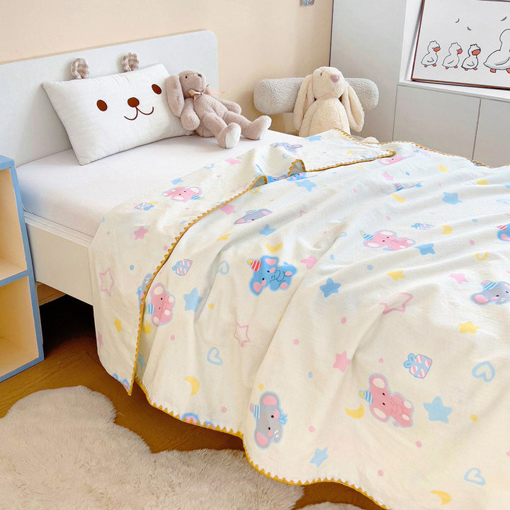 Cotton blanket for children, versatile use