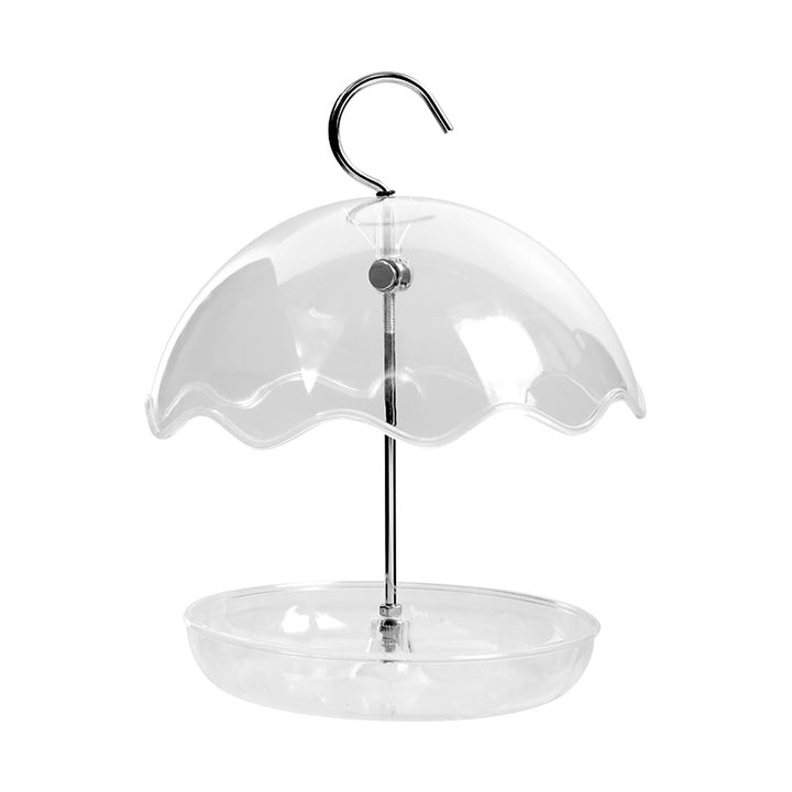 Weatherproof bird feeder, umbrella shape