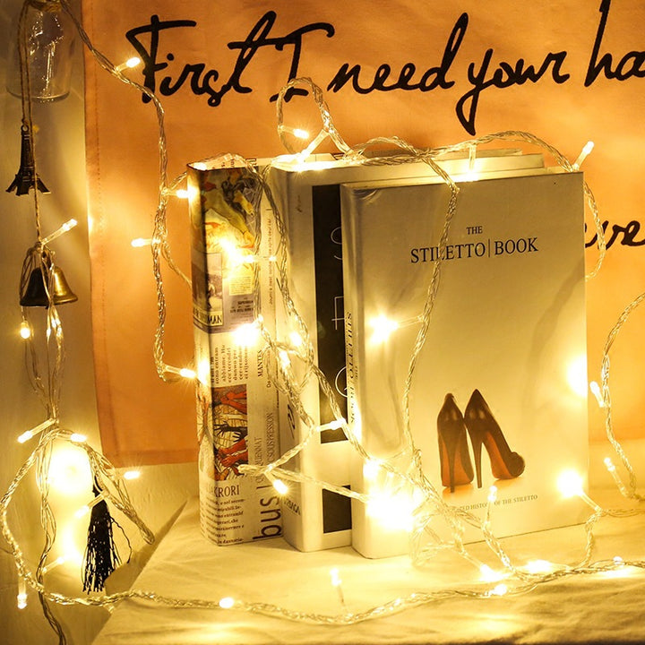 LED string lights with stars