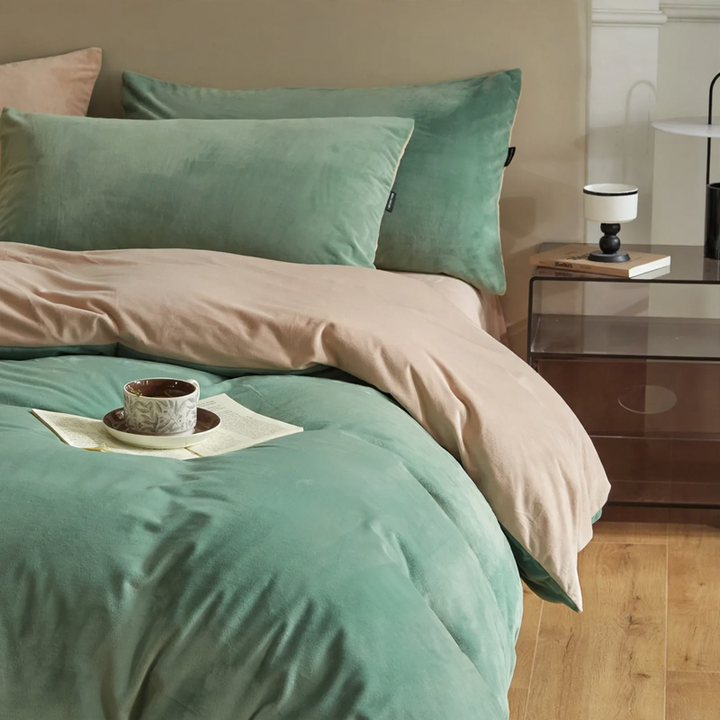 Milk fiber bedding set, 4-piece, winter warmth