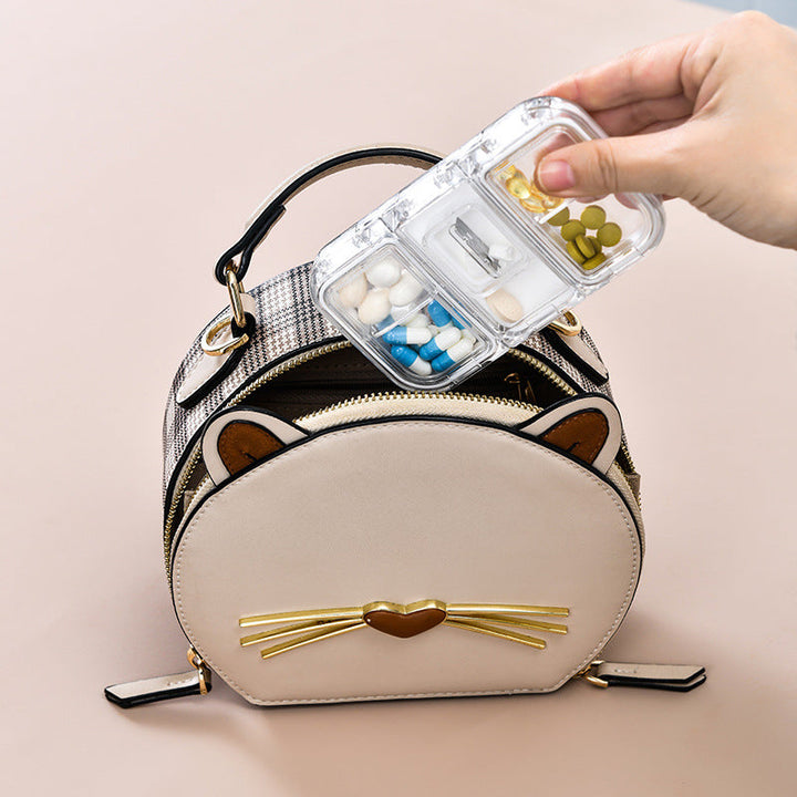 Rectangle Pill Case Organizer Container | Bowlift