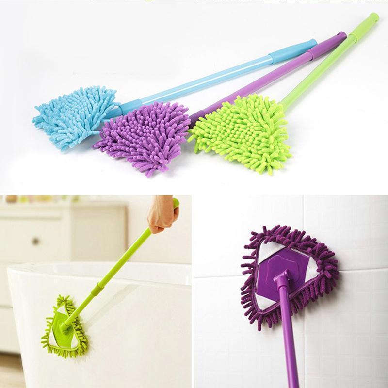 Rotatable Adjustable Triangle Cleaning Mop with 180-Degree Rotation