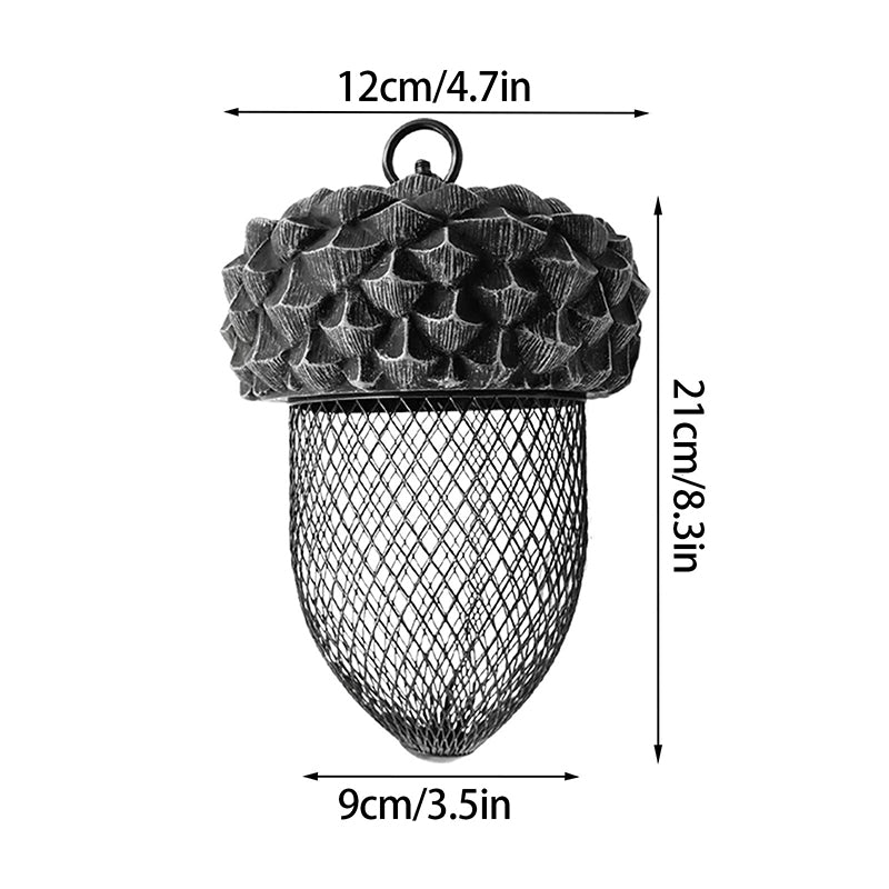 BowLift | Hummingbird Acorn Wrought Iron Bird Feeder