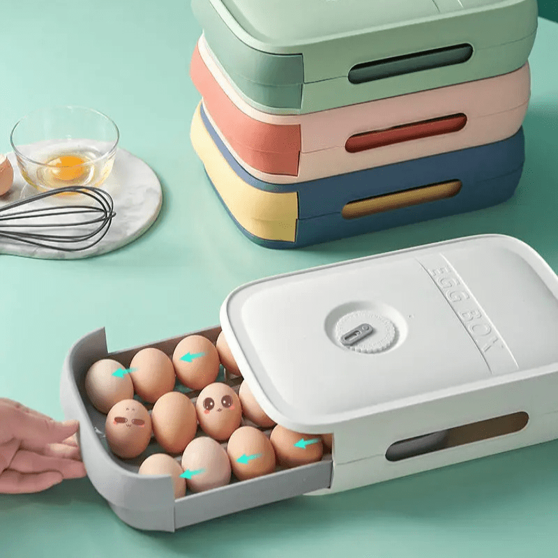 BowLift | Practical fridge drawer for 18-20 eggs with freshness indicator