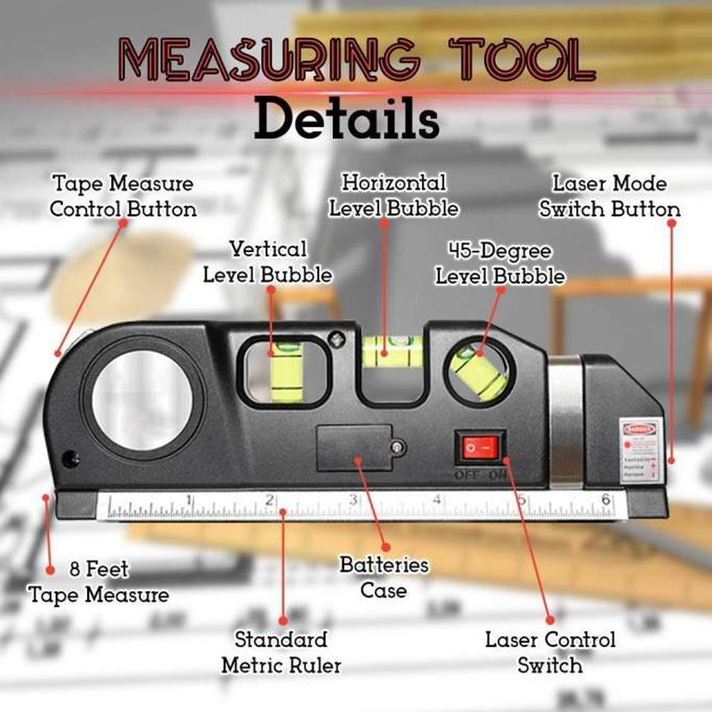 BowLift | Multifunctional Laser Level 4 in 1 Laser Measuring Tool