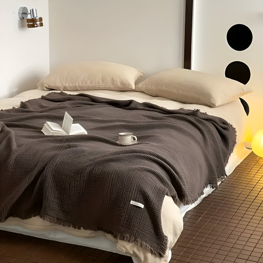 BowLift | Cotton Crinkle Tassel Blanket