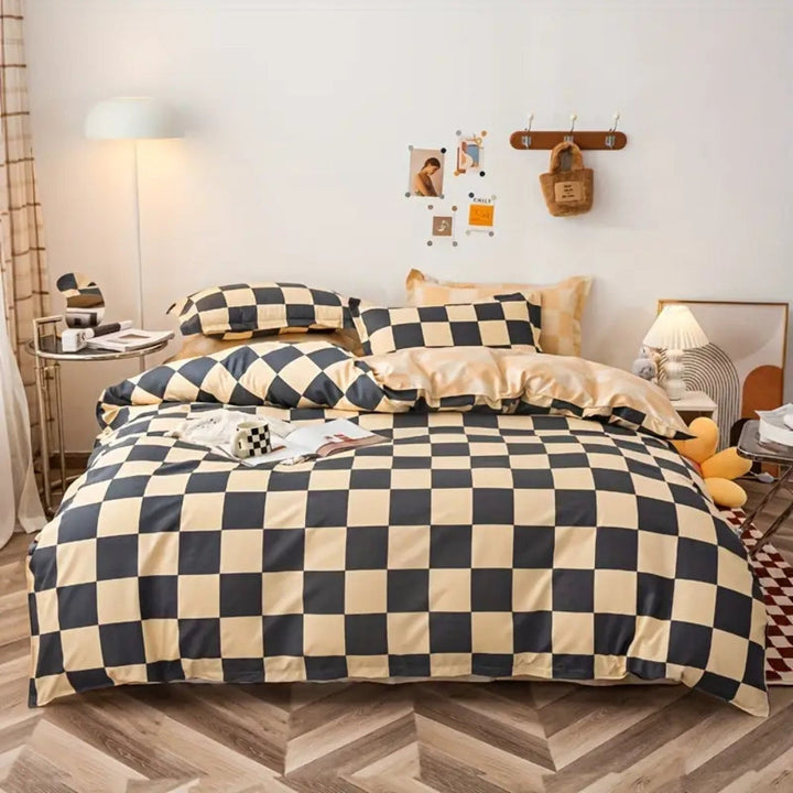 BowLift | Chateau Checkered Bedding Set | 3pcs Set