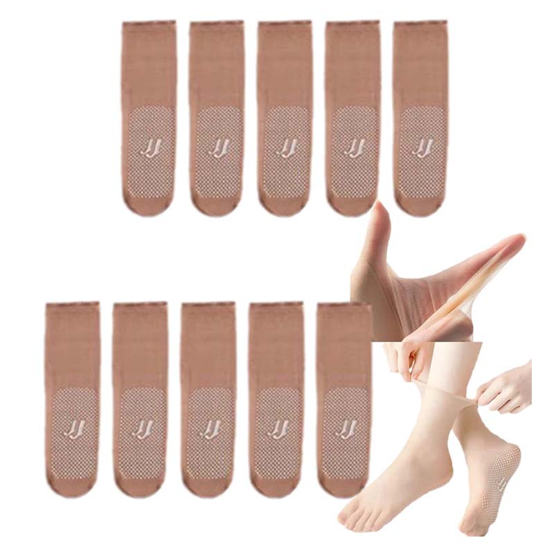 BowLift | Invisible, non-slip crystal silk socks for spring and summer