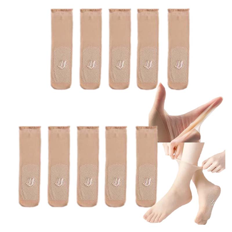 BowLift | Spring Summer Invisible Non-Slip Crystal Silk Socks